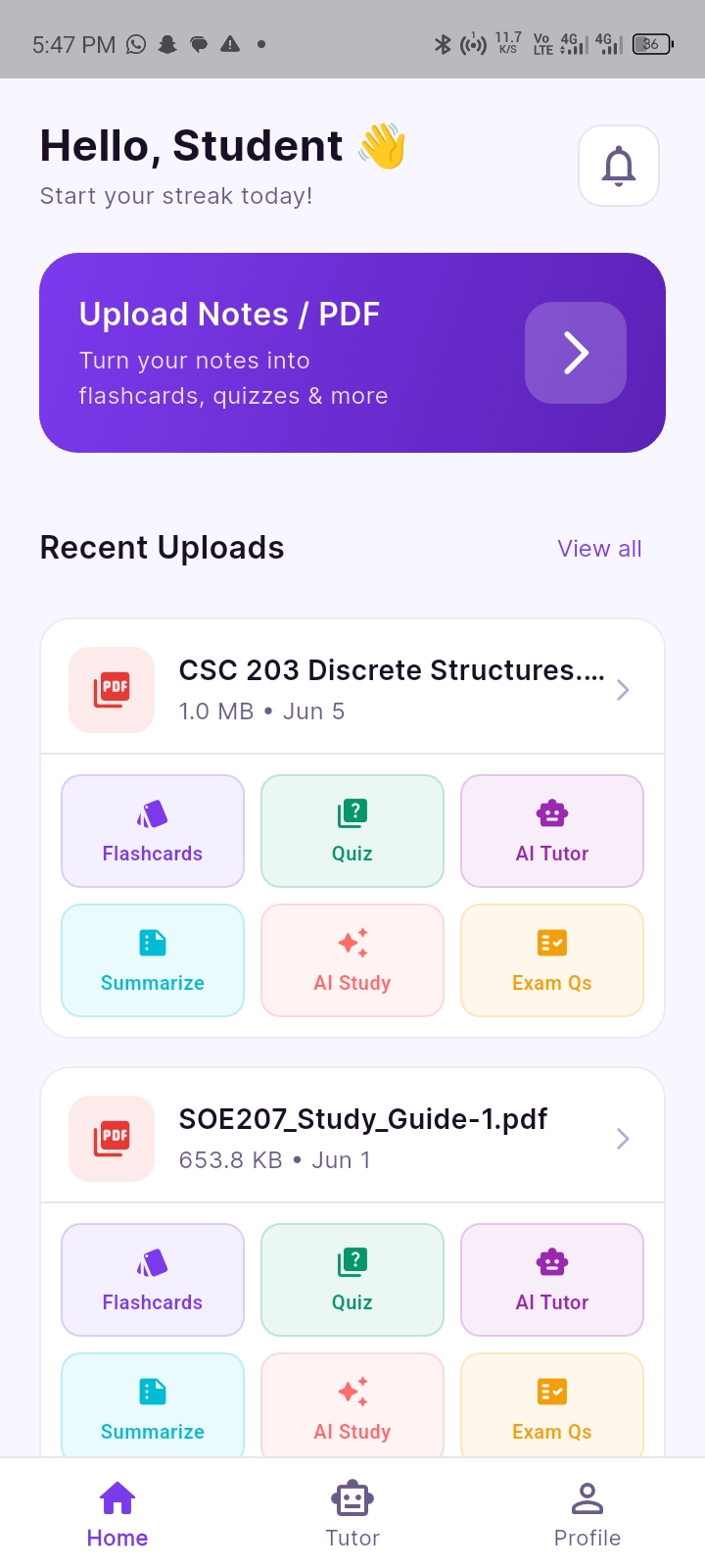 StudyLikePro app screenshot